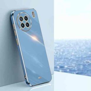 For vivo X90 5G XINLI Straight Edge 6D Electroplate TPU Phone Case(Celestial Blue)