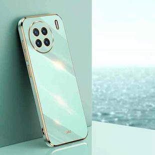 For vivo X90 5G XINLI Straight Edge 6D Electroplate TPU Phone Case(Mint Green)