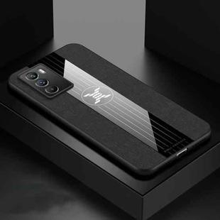 For vivo iQOO Neo5 S XINLI Stitching Cloth Textue Shockproof TPU Phone Case(Black)