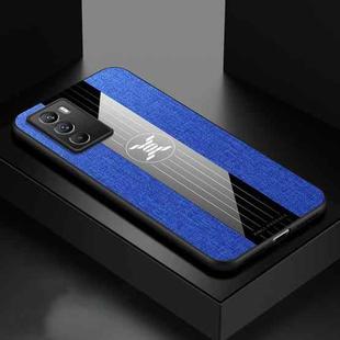 For vivo iQOO Neo5 S XINLI Stitching Cloth Textue Shockproof TPU Phone Case(Blue)