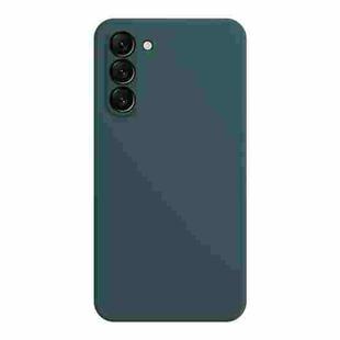 For Samsung Galaxy S23+ 5G Imitation Liquid Silicone Phone Case(Dark Green)