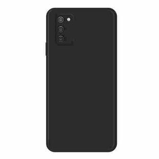 For Samsung Galaxy A02s EU Version Imitation Liquid Silicone Phone Case(Black)