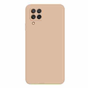 For Samsung Galaxy A22 4G Imitation Liquid Silicone Phone Case(Apricot)