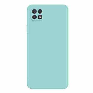 For Samsung Galaxy A22 5G Imitation Liquid Silicone Phone Case(Sky Blue)