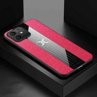 For Honor Play6T Pro XINLI Stitching Cloth Textue Shockproof TPU Phone Case(Red)
