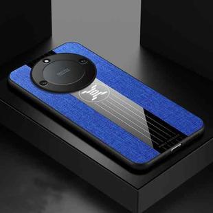 For Honor X40 XINLI Stitching Cloth Textue Shockproof TPU Phone Case(Blue)