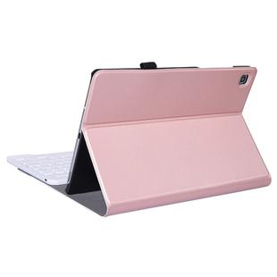 A307 For Galaxy Tab A 8.4 T307 (2020) Bluetooth Keyboard Tablet Case with Stand(Rose Gold)