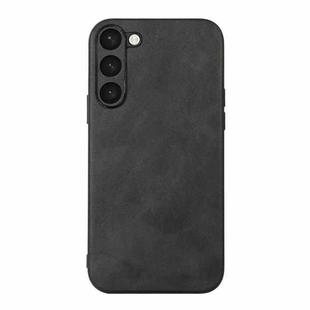 For Samsung Galaxy S23 5G Cowhide Texture PU Phone Case(Black)