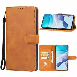 For Motorola Moto G53 Leather Phone Case(Brown)