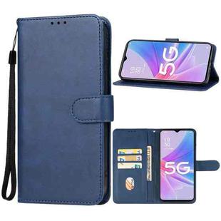 For OPPO A58x Leather Phone Case(Blue)