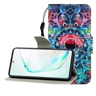 For Galaxy A81 Colored Drawing Horizontal Flip Leather Case with Holder & Card Slot & Wallet(Mandala)