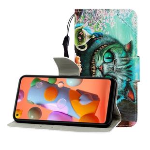 For Huawei Nova 5 Colored Drawing Horizontal Flip Leather Case with Holder & Card Slot & Wallet(Green Eyes)