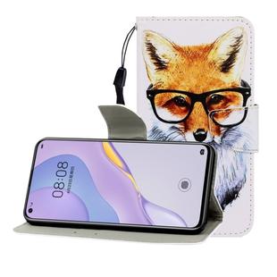 For Huawei Nova 7 Colored Drawing Horizontal Flip Leather Case with Holder & Card Slot & Wallet(Fox)