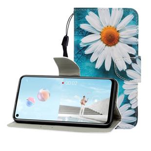 For Huawei Nova 7 SE Colored Drawing Horizontal Flip Leather Case with Holder & Card Slot & Wallet(Chrysanthemum)