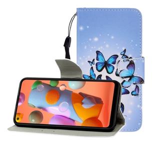 For Huawei P40 Lite E Colored Drawing Horizontal Flip Leather Case with Holder & Card Slot & Wallet(Many Butterflies)