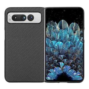For Google Pixel Fold Carbon Fiber Texture Shockproof Phone Case(Black)