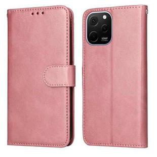 For Huawei nova Y61 Classic Calf Texture Flip Leather Phone Case(Rose Gold)