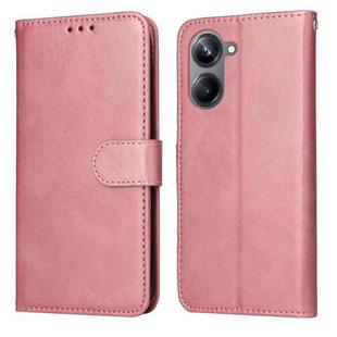 For Realme 10 Pro 5G Classic Calf Texture Flip Leather Phone Case(Rose Gold)