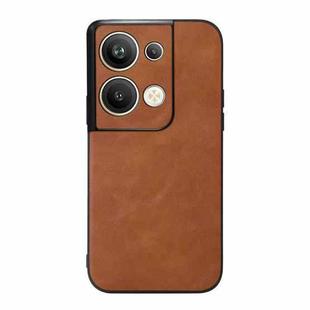 For OPPO Reno9 Pro+ Cowhide Texture PU Phone Case(Brown)