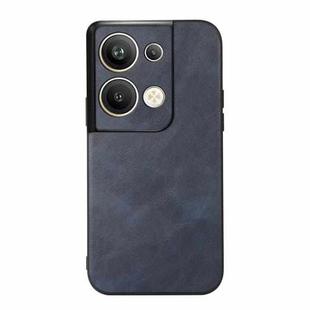 For OPPO Reno9 Pro+ Cowhide Texture PU Phone Case(Blue)