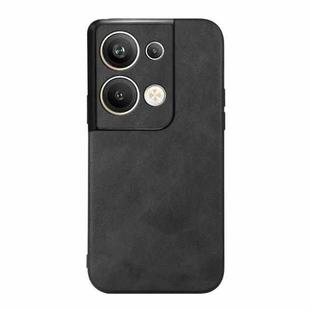 For OPPO Reno9 Pro+ Cowhide Texture PU Phone Case(Black)