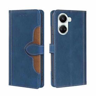 For Huawei nova 10 SE Skin Feel Magnetic Buckle Leather Phone Case(Blue)