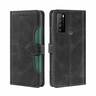 For TCL 30XL 2022 Skin Feel Magnetic Buckle Leather Phone Case(Black)