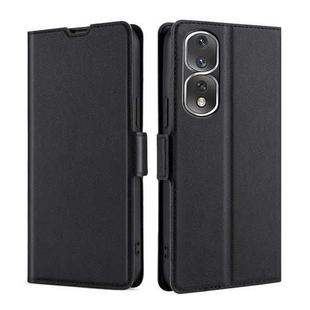 For Honor 80 Pro Ultra-thin Voltage Side Buckle Horizontal Flip Leather Phone Case(Black)