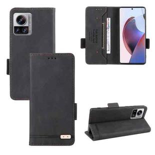 For Motorola Edge 30 Ultra / Moto X30 Pro Magnetic Clasp Flip Leather Phone Case(Black)