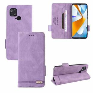 For Xiaomi Poco C40 Magnetic Clasp Flip Leather Phone Case(Purple)