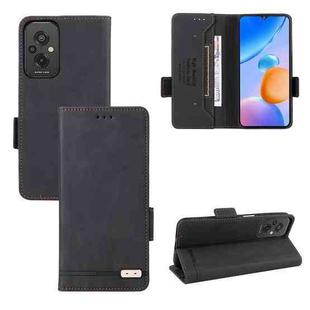 For Xiaomi Redmi 11 Prime 4G Magnetic Clasp Flip Leather Phone Case(Black)