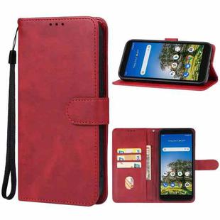 For AT&T Calypso 3 U328AA Leather Phone Case(Red)