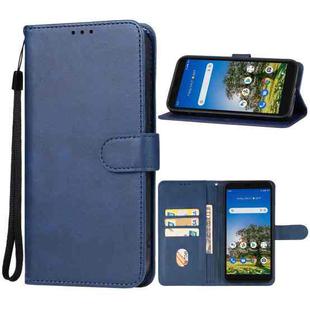 For AT&T Calypso 3 U328AA Leather Phone Case(Blue)