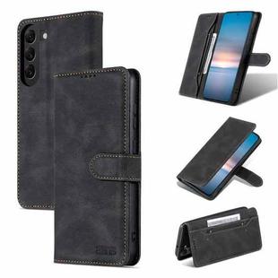 For Samsung Galaxy S23 5G AZNS Dream II Skin Feel Flip Leather Phone Case(Black)