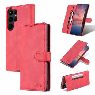 For Samsung Galaxy S23 Ultra 5G AZNS Dream II Skin Feel Flip Leather Phone Case(Red)