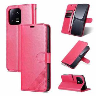 For Xiaomi 13 Pro AZNS Sheepskin Texture Flip Leather Phone Case(Red)