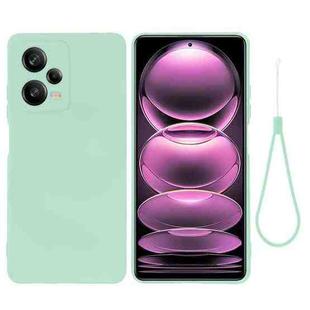 For Xiaomi Redmi Note 12 Pro+ China / Note 12 Discovery Pure Color Liquid Silicone Shockproof Full Coverage Case(Green)