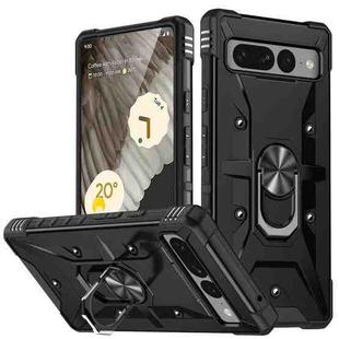 For Google Pixel 7 Pro 5G Ring Holder Phone Case(Black)
