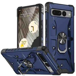 For Google Pixel 7 Pro 5G Ring Holder Phone Case(Blue)