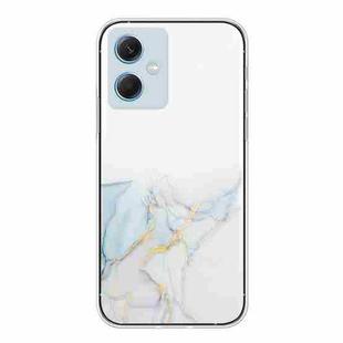 For Xiaomi Redmi Note 12 China Hollow Marble Pattern TPU Precise Hole Phone Protective Case(Grey)