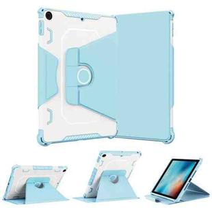 For iPad 9.7 2018/2017 / Air 1/Air 2 360 Degree Rotating Armored Smart Tablet Leather Case(Blue)