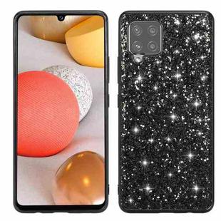 For Samsung Galaxy A12 5G Glitter Powder Shockproof TPU Phone Case(Black)