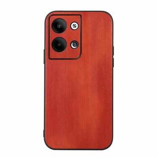 For OPPO Reno9 / Reno9 Pro Yellow Cow Texture PU Phone Case(Brown)