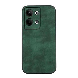 For OPPO Reno9 / Reno9 Pro Morocco Texture PU Phone Case(Green)