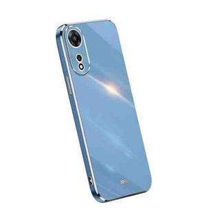 For OPPO A1 Pro 5G XINLI Straight Edge 6D Electroplate TPU Phone Case(Celestial Blue)