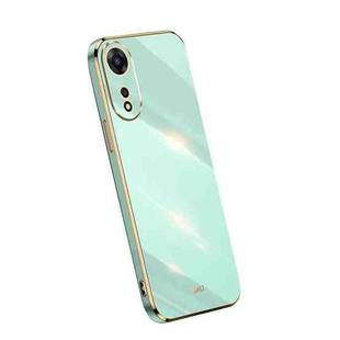 For OPPO A1 Pro 5G XINLI Straight Edge 6D Electroplate TPU Phone Case(Mint Green)