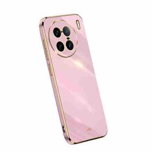 For vivo X90 Pro+ XINLI Straight Edge 6D Electroplate TPU Phone Case(Cherry Purple)