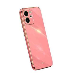 For Honor 80 SE 5G XINLI Straight Edge 6D Electroplate TPU Phone Case(Hawthorn Red)
