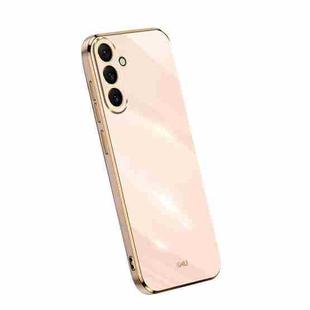 For Samsung Galaxy A54 5G XINLI Straight Edge 6D Electroplate TPU Phone Case(Pink)