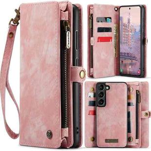 For Samsung Galaxy S23 5G CaseMe 008 Detachable Multifunctional Leather Phone Case(Pink)